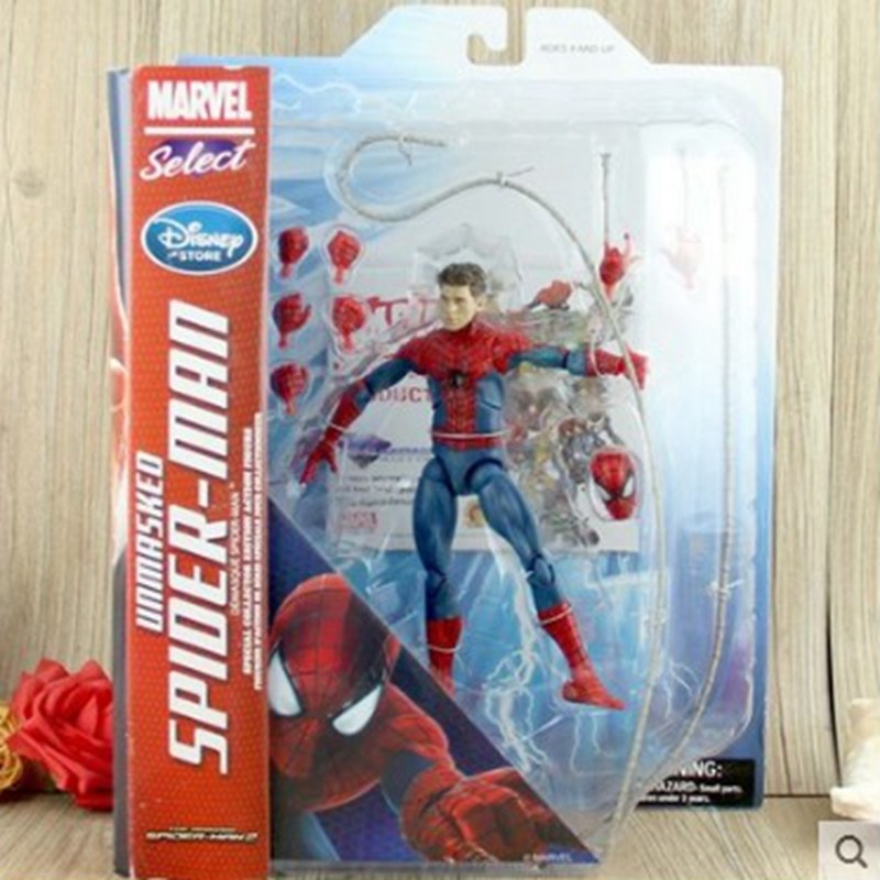 Movie Wonder Superfan Spider-Man 2 Handheld Model Scene US Captain Joints Disposable Toys-Taobao