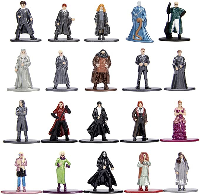Export Harry Potter Merchandise 4cm Mini Figurine Ornaments Die-Cast Metal Collectible Model Toys