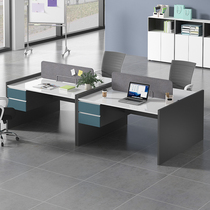Staff of the Office of the table and chair 6 four 4-bit simple modern office furniture-screens-station holder desk