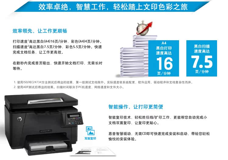 Máy in laser màu HP HP M176N in bản sao MFP quét mạng HP176N - Thiết bị & phụ kiện đa chức năng