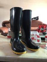 Mens middle tube fashion long rain shoes mens rain boots waterproof shoes rubber shoes non-slip outdoor overshoes fishing autumn and winter insurance
