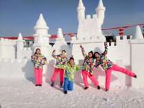 Xuexiang tourism equipment ski suit suit women waterproof windproof warm thick breathable Korean version of large size snow pants snow pants snow