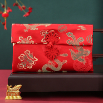 10000 yuan fabric red envelope New Year wedding universal wedding mouth change gift gold bag Creative personality brocade satin red packet