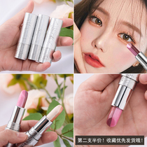 Two-color eyeshadow stick pen Nude makeup Waterproof non-smudging pearl glitter Earth color beginner lazy gradient eye shadow woman