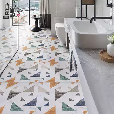 Simple modern tiles 600x600 Bathroom balcony non-slip floor tiles Matte stone antique tiles Kitchen floor tiles