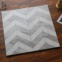 Matte personality Fishbone tiles 600x600 living room dining room clean bar non-slip floor tiles homestay rooms floor tiles