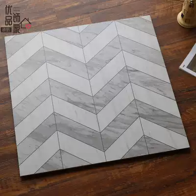 Matte personality fishbone pattern tiles 600x600 Living room dining room clear bar non-slip floor tiles Bed and breakfast room floor tiles