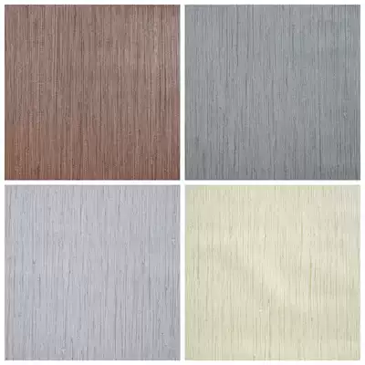 Chinese light coffee color imitation straw wallpaper Japanese light yellow dark gray imitation straw woven texture wallpaper