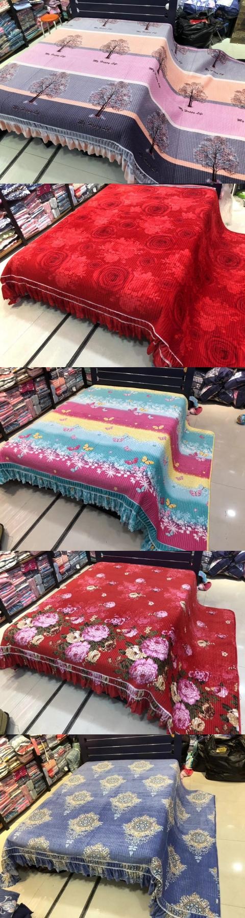 Tatami trải giường ren Philippine Continental tùy chỉnh làm tăng pha lê nhung bông giường bông trải giường - Trải giường ga trải giường mát