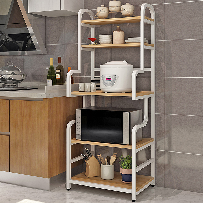 Kitchen Rack Microwave Oven Oven Rack Home Floor Province Space Multifunction Pan Bowl Storage shelf-Taobao
