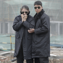 Military cotton coat long cold-proof thick clothing coat male security cotton-padded coat cotton-padded jacket extended over the knee