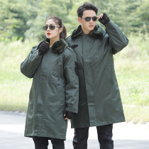 Cold-proof clothing men thick cold storage long winter Waterproof warm cotton clothing security work clothes military cotton coat