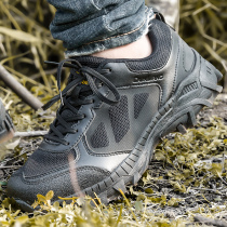 Black new training shoes tactics super light shock absorption running training shoes summer breathable mesh shoes men