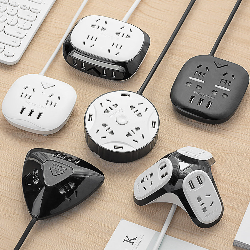 The Wei Wei Creative Plug-in Multifunction Usb Smart Socket Row Extension Cord Home Extension Cord-board with Line Xi