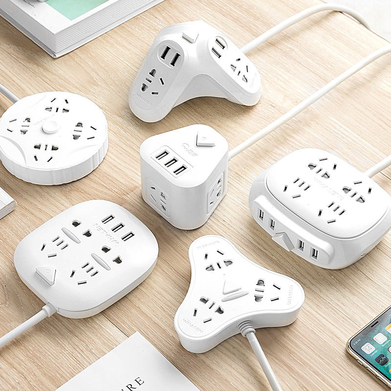 Chiwei socket panel porous multi-function with usb plug-in board with long-line creative plug-in drag wiring board