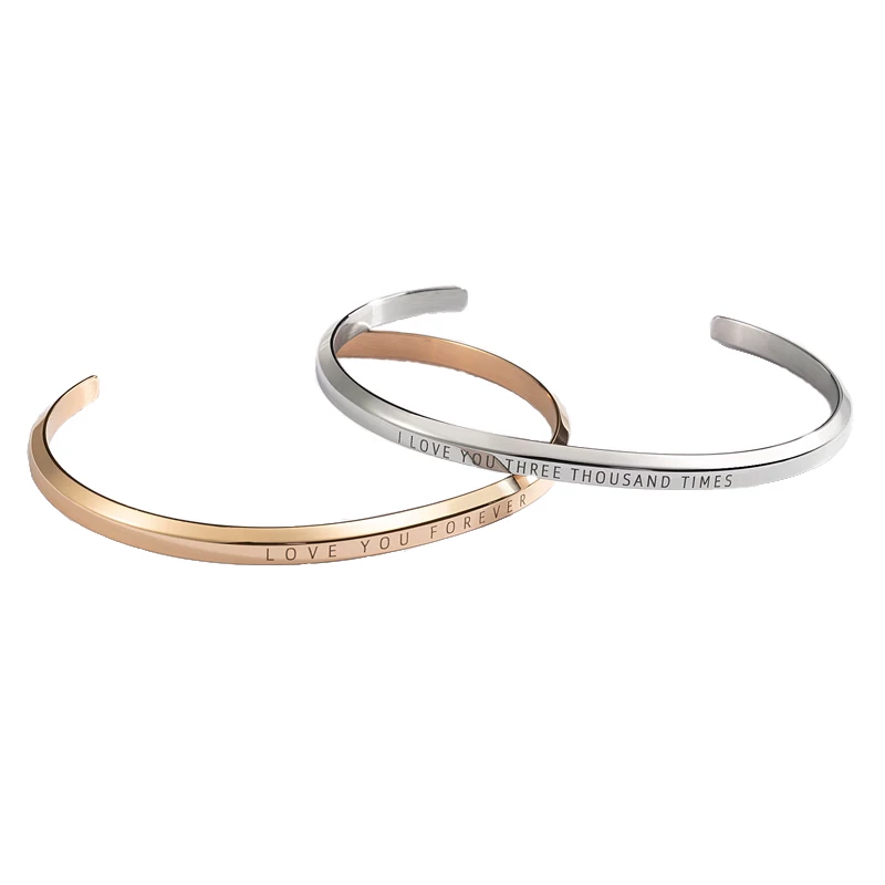 Simple design titanium steel bracelet - 110501