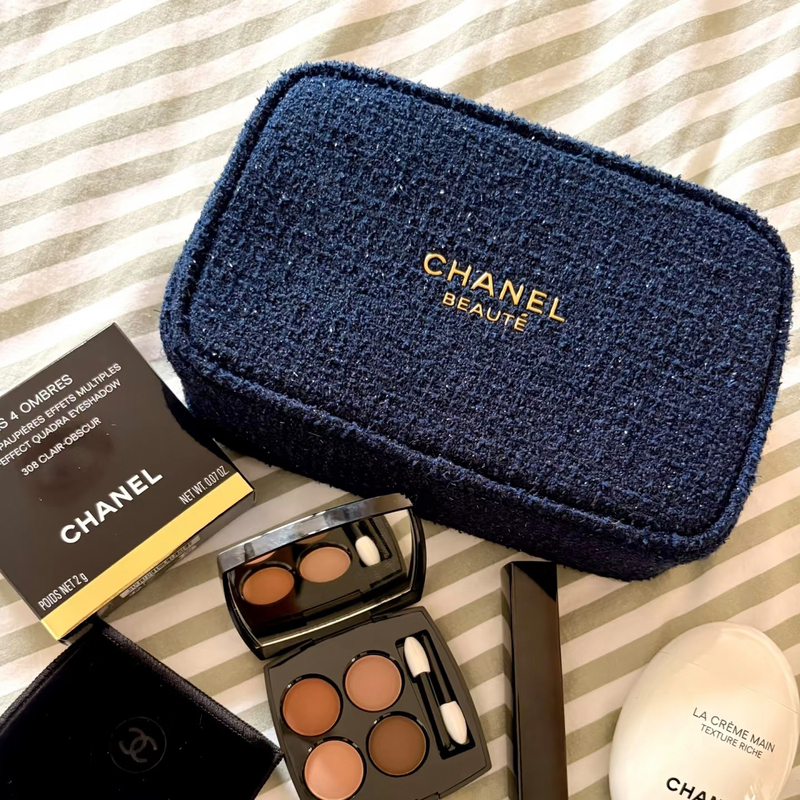 Christmas Chanel Wool Plush Cosmetic Bag Toiletry Bag Men's Travel Portable Women's Storage Bag