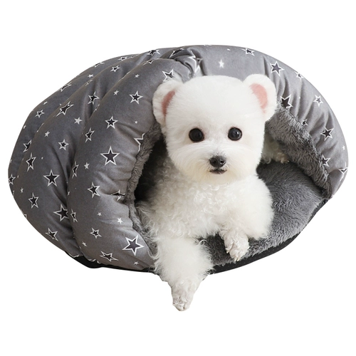 Собачья гнездо зима теплая подушка четыре сезона универсальная собачья кровать домашнее кот гнездо маленькое собачье полузвеченные плюшевые продукты