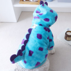 German Cat Clothes for Autumn and Winter, Suitable for Ragdoll Cats, High-Appearance Value, Dinosaur Transformation Outfit, Orange Cat Winter Warm Fleece Clothing
