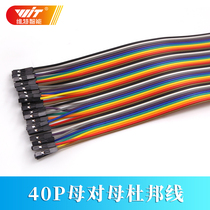 20cm DuPont line mother to mother-to-mother-to-40P-color flat cable connection