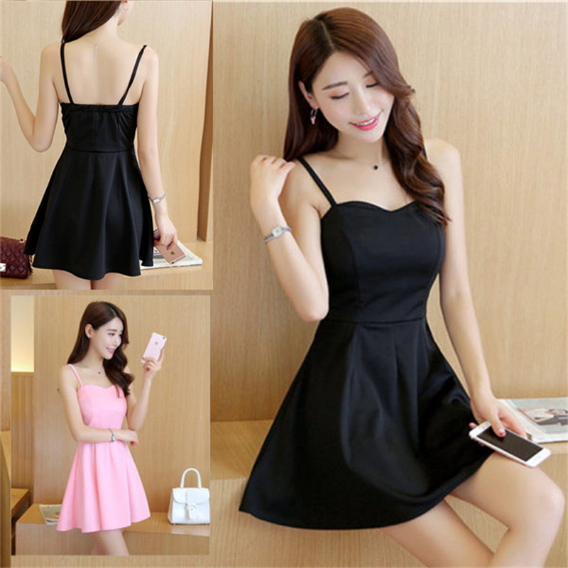 Popular Spring and Summer Style Fresh Princess Dress, Slim-Fitting and Flattering, Inner Wear Camisole Dress, Nightclub Strap A-Line Short Skirt