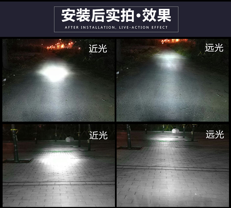 Xe máy đèn Xenon HID scooter sửa đổi đèn pha Xenon đèn set 12V35W55WH6 siêu sáng xe điện 	đèn pha led xe máy 40w	