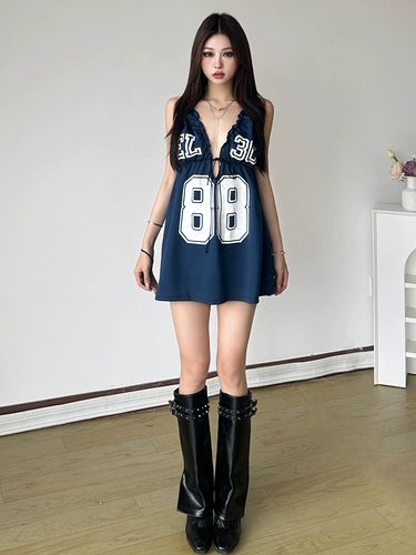 KLIOU Платье для отдыха, мини-юбка, европейский стиль, в цветочек, по фигуре