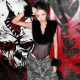 KLIOU Cool and cool sister's personalized black fur stitching see-through sleeveless vest slimming slim and versatile jumpsuit