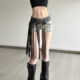 Cool and cool personality street ins tassel belt