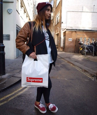 Spot Tide Brand Supreme Supper Bacd Красный пластиковый пакет большой, средний, маленький, маленький, маленький подарочный пакеты