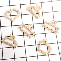 South Korea Dongdaemun luxury pearl rhinestone grab clip fashion bangs clip hair clip exquisite edge clip Adult hair jewelry