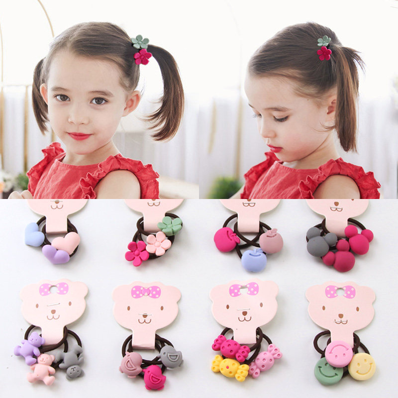 Children's hair ring rubber band hair rope does not hurt hair tied hair headdress girls hair ring little girl princess baby hair accessories