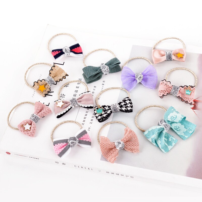 Children's headdress hair ring does not hurt hair high elastic girl hair ring little girl braided rubber band princess hair accessories hair ring