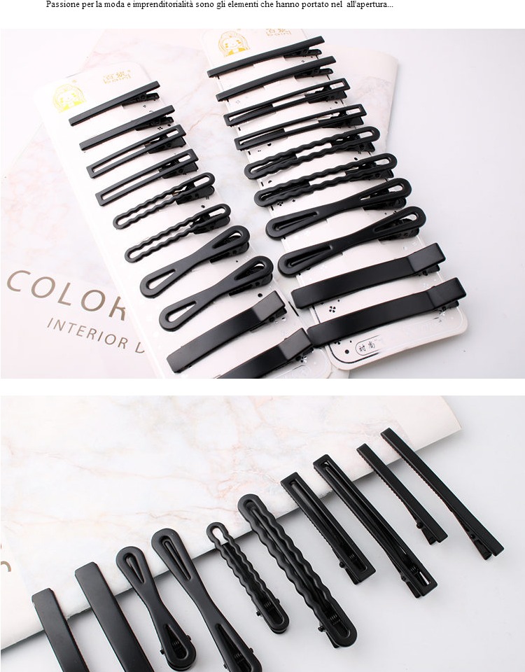 Kẹp tóc đen bangs clip clip đầu tiara dành cho người lớn đầu clip từ clip mỏ vịt clip clip kẹp tóc bên clip cá miệng kẹp ngọc trai