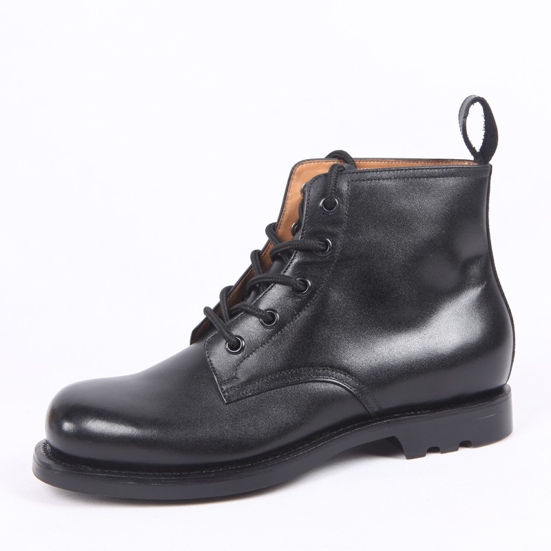 3516 factory retro 55-style high-waist leather shoes 87 ship leather shoes men's round toe high-top leather toe layer cowhide boots men