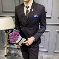 2020 spring new suit mens suit leisure business Youth Korean version of the Korean version of Slim a handsome suit tide