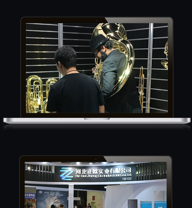 Đồng thau châu Âu trombone ZTB-3000 loại Bb / F sơn vàng trombone tiên tiến - Nhạc cụ phương Tây