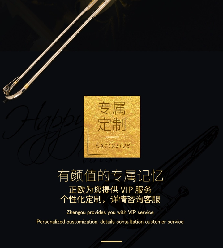 Đồng thau châu Âu trombone ZTB-3000 loại Bb / F sơn vàng trombone tiên tiến - Nhạc cụ phương Tây