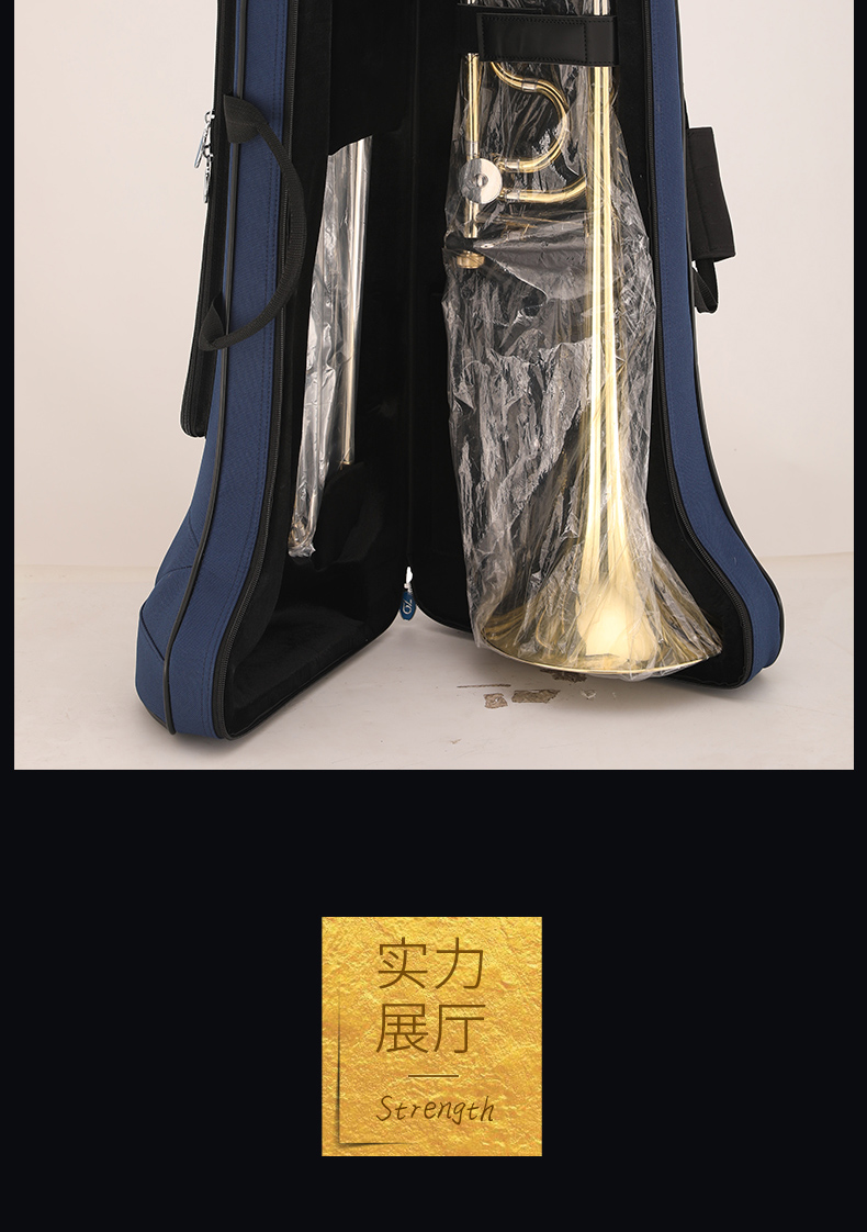 Đồng thau châu Âu trombone ZTB-6000 loại B / F sơn vàng trombone chuyên nghiệp - Nhạc cụ phương Tây kèn đồng