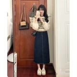 Джинсовая юбка, весенний комплект, подходит для подростков