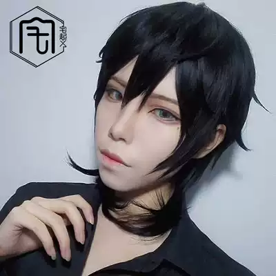 黑色拖尾萬用假髮日常基佬款帥gay原宿假髮假裝是基佬系列 黑色拖尾萬用假髮日常基佬款帥gay原宿假髮假裝是基佬系列