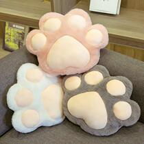 Cat's claw warm hand pillow hand pillow warm baby cute hand plush girl sleeping doll winter cartoon