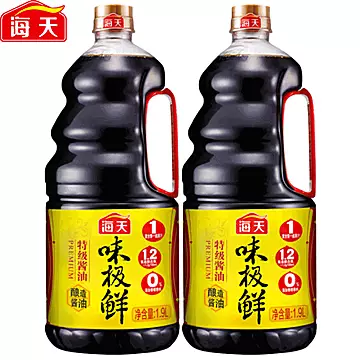 海天味极鲜1.9L2桶家用商用生抽凉拌[20元优惠券]-寻折猪