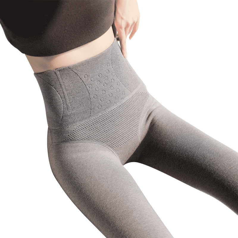 High-waisted leggings for women, thin autumn and winter wear, plush socks, thickened cashmere autumn pants, stepping on the feet and belly warm cotton pants