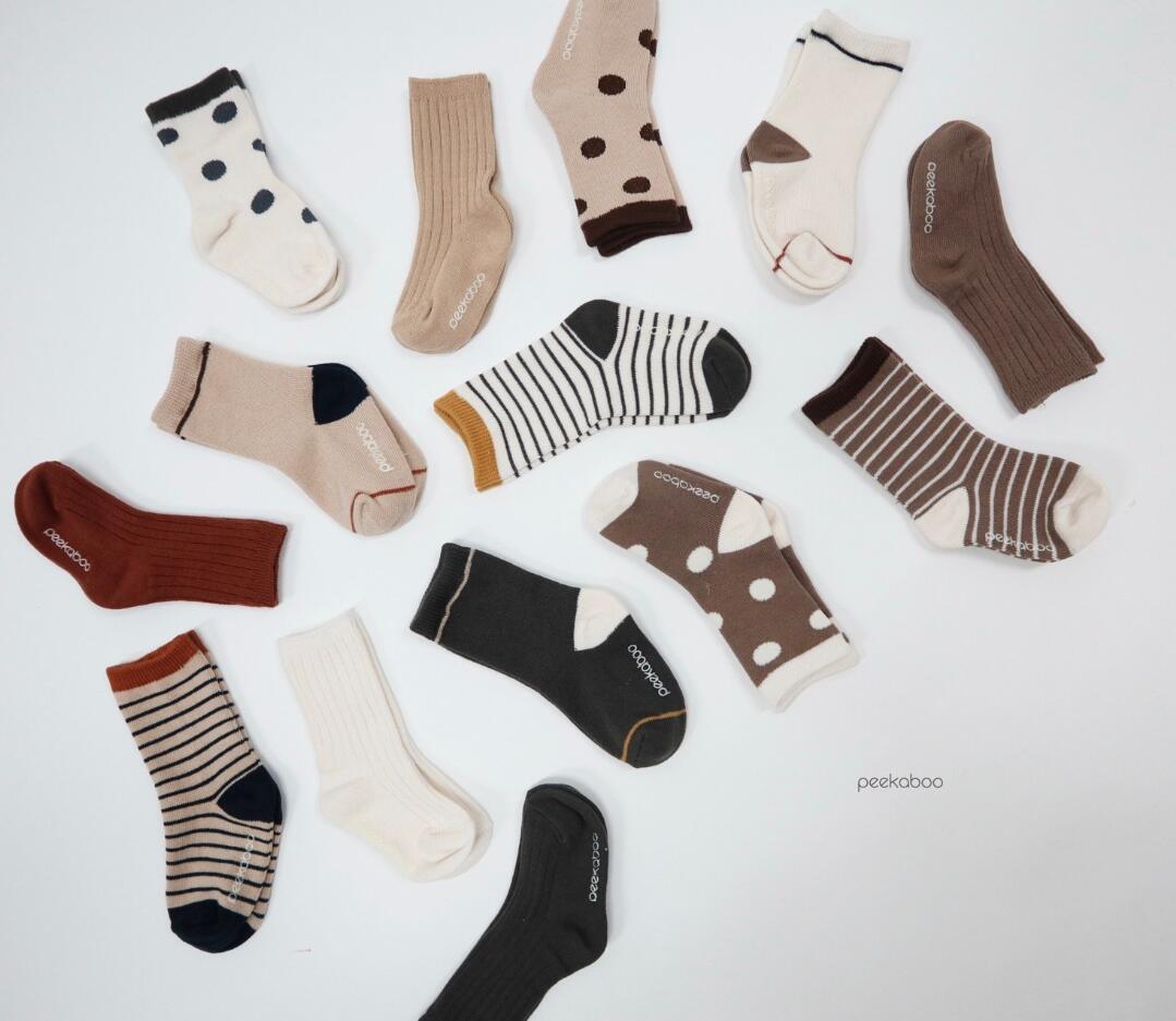 Spot Korea imported children's clothing 2021 new boys and women socks children socks cotton socks baby socks 3 pairs