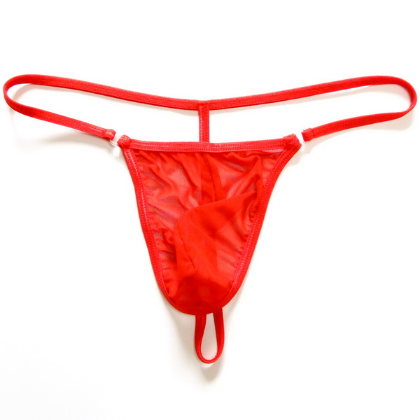 Quần nam Thong Sexy T Quần nam lưới trong suốt Thắt lưng túi thấp phối cảnh Fine Slim Thin Hips T-327 quần lót nam dành cho tuổi 12