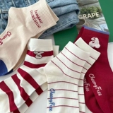 Ник носки Красные и белые полосатые