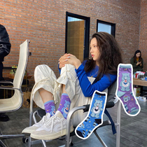 Nick Socks Socks women drink tea Bear cartoon pattern Socks spring summer college style ins tide Socks
