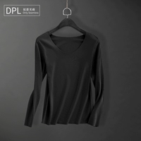 Женская круглая шея-черная