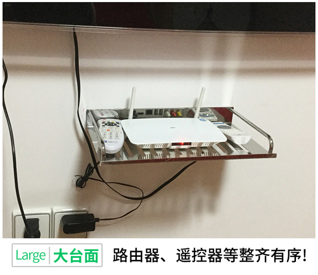 Tủ TV set-top hộp kệ phòng khách tường nền inox giá treo tường hộp phòng tắm giá lưu trữ - Kệ kệ đẹp